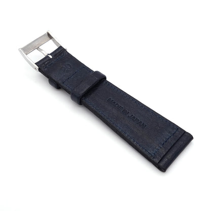 JAPANESE COWHIDE LEATHER STRAP (Navy)