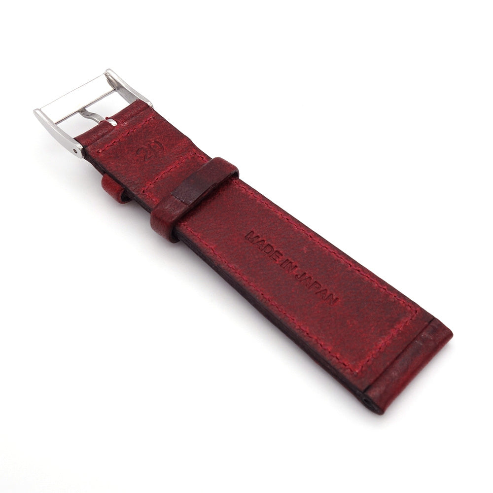 JAPANESE COWHIDE LEATHER STRAP (wine)