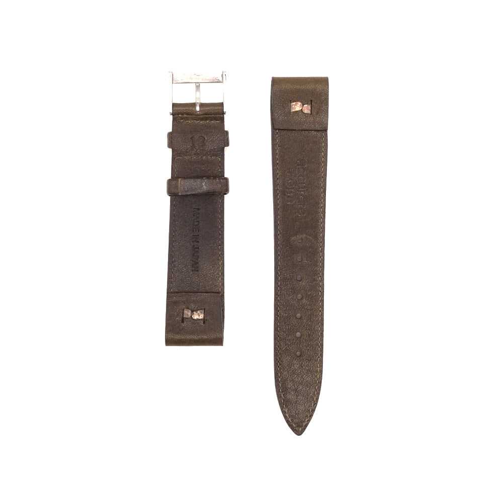 JAPANESE COWHIDE LEATHER OPEN ENDED STRAP (Olive)