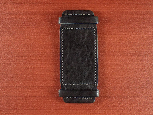 <tc>Leather Pad JAPANESE COWHIDE LEATHER for Rectangular Watch (Black)</tc>