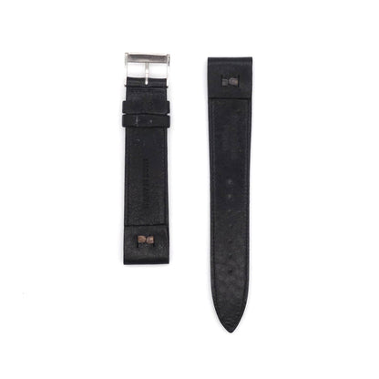 JAPANESE COWHIDE LEATHER OPEN ENDED STRAP (Black)