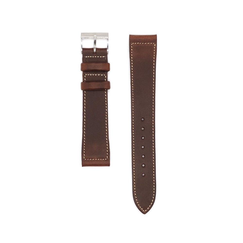 HORWEEN CHROMEXCEL OPEN ENDED STRAP (Chocolate)