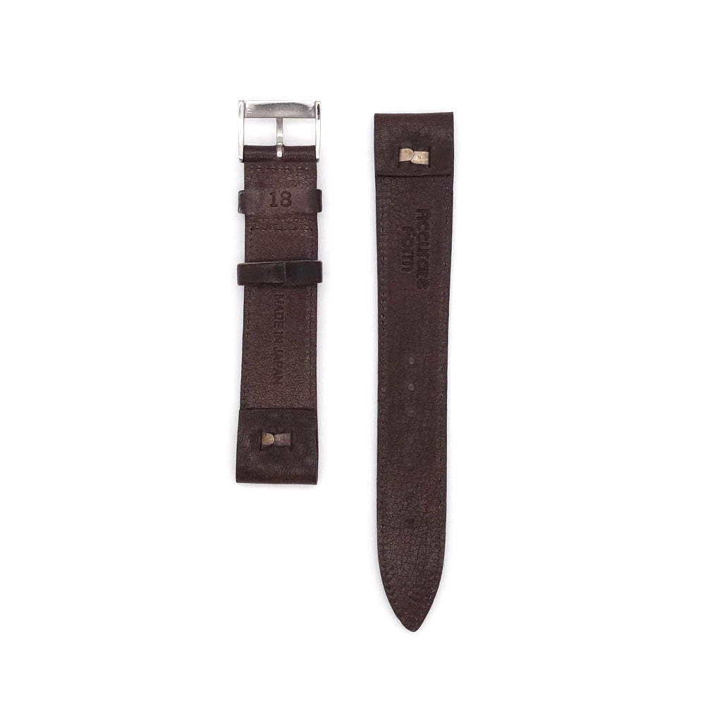 JAPANESE COWHIDE LEATHER OPEN ENDED STRAP (Dark Brown)
