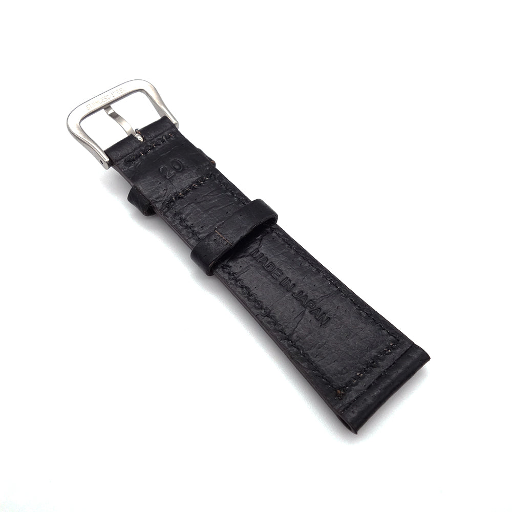 JAPANESE Pigskin Leather Strap (Black)