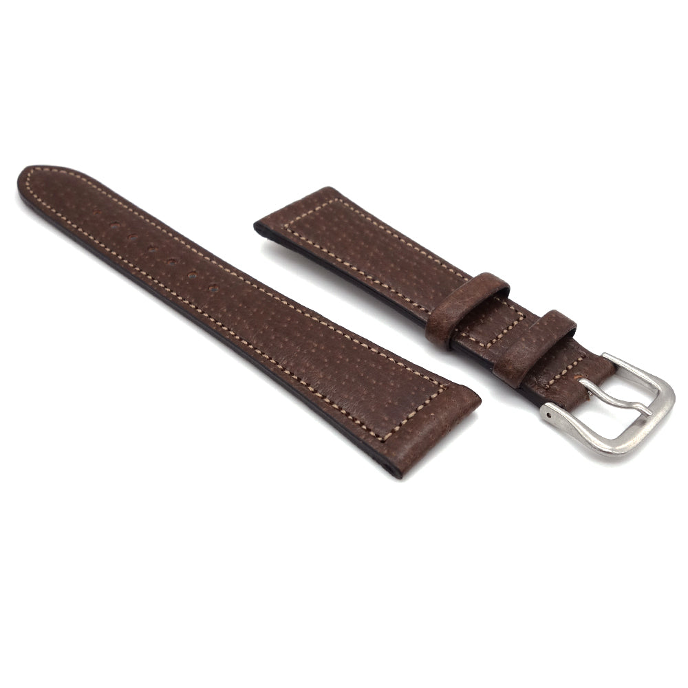 JAPANESE Pigskin LEATHER STRAP（Brown）