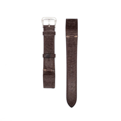 JAPANESE PIGSKIN LEATHER OPEN ENDED STRAP (Brown)