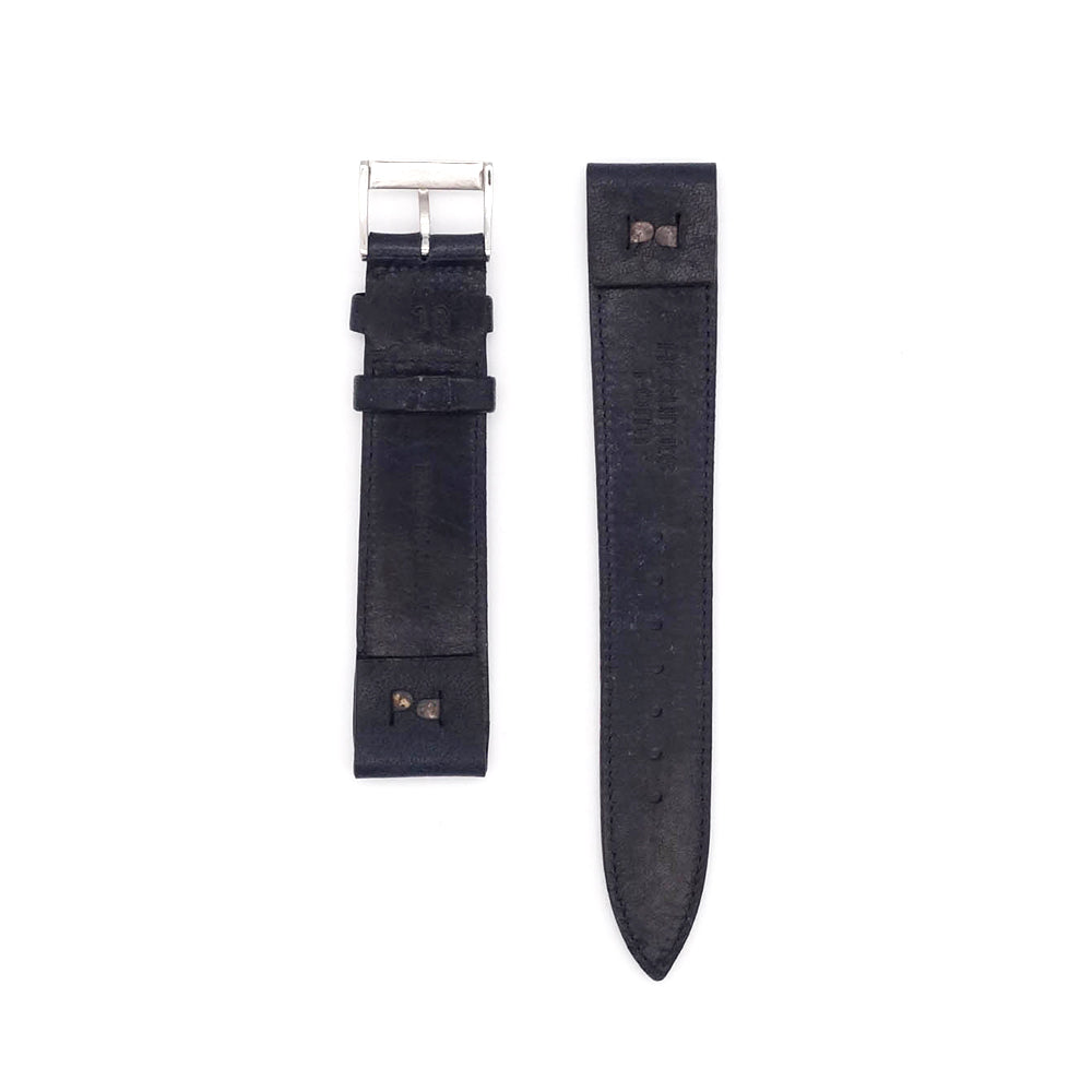 JAPANESE COWHIDE LEATHER OPEN ENDED STRAP (Navy)